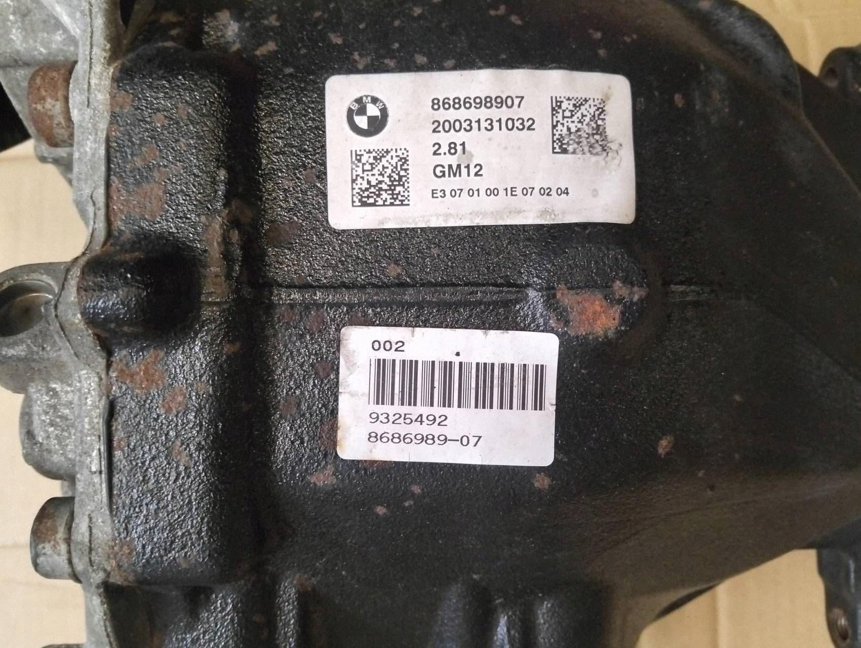 Diferencial Trasero BMW Serie 3 G20 G21 8686989 2.81 usado 8