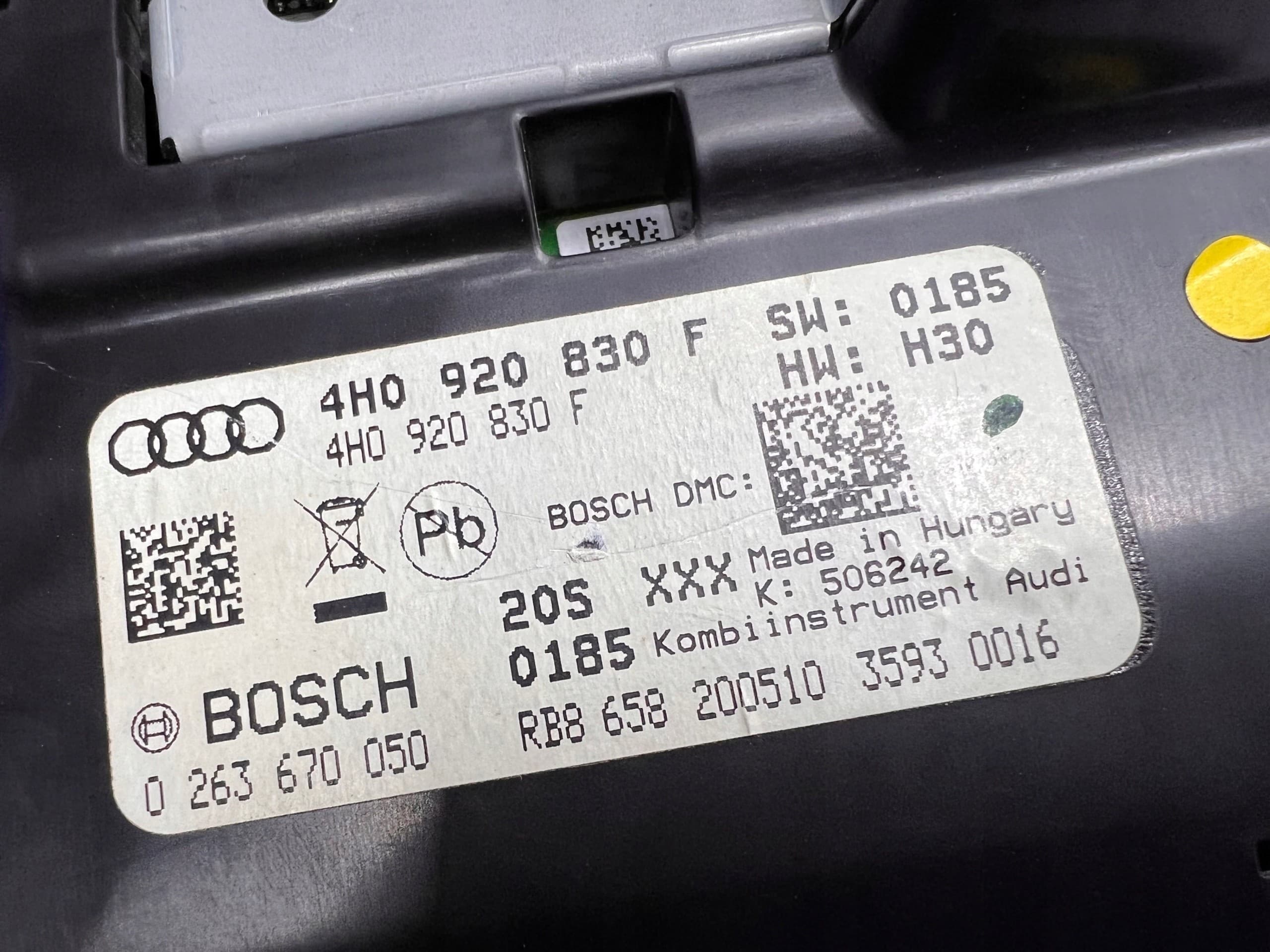 Audi A8 D4 4H 4.2 TDI Cuenta Revoluciones 4H0920830F usado 6