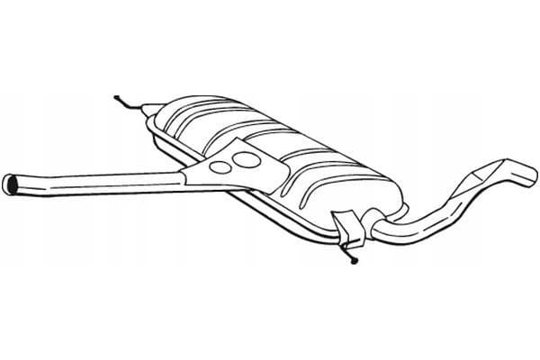 Silenciador central Bosal 282-543 nuevo 2