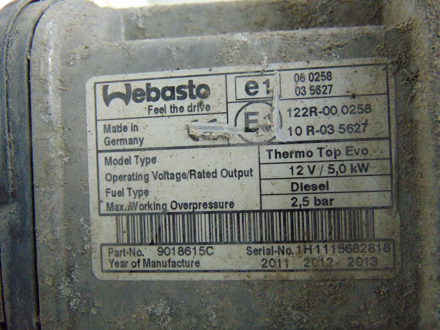Calefactor estacionario Webasto Peugeot 508 9687946580 usado 11