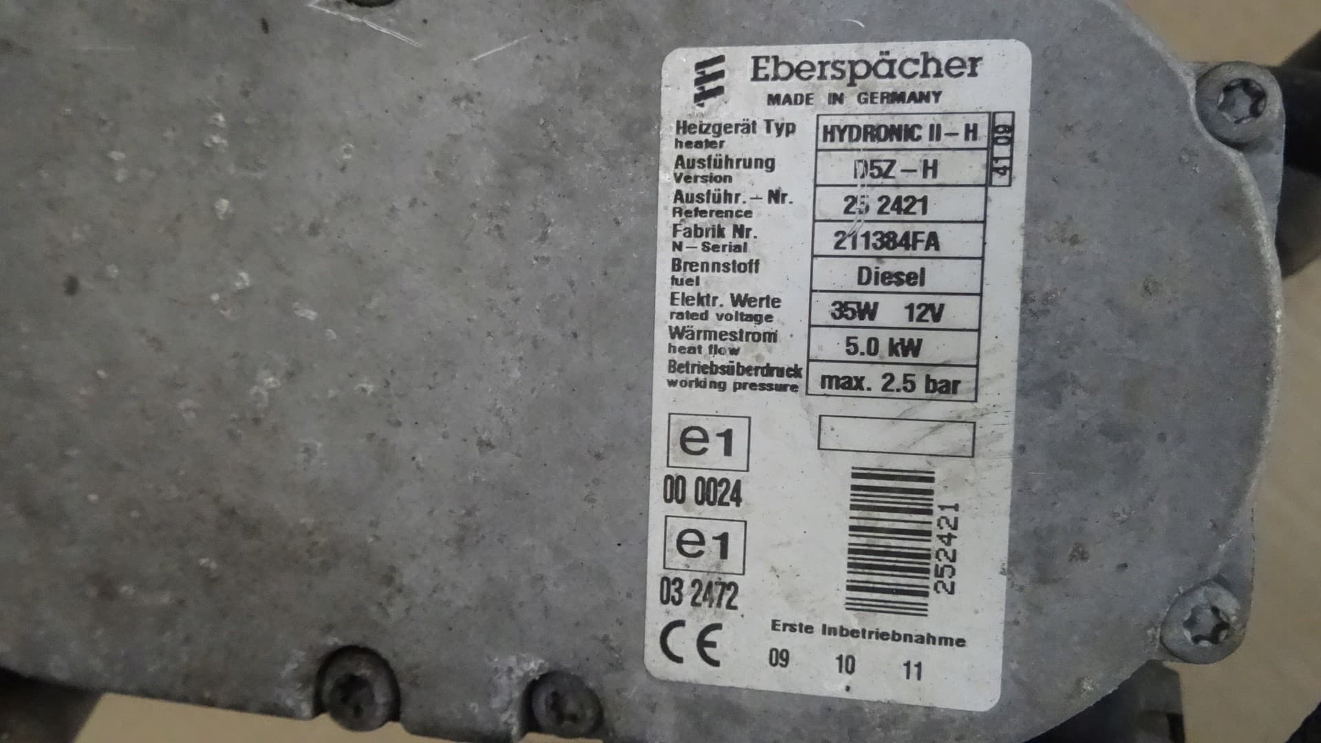 Calefactor Webasto para Toyota Auris I E15 usado 5