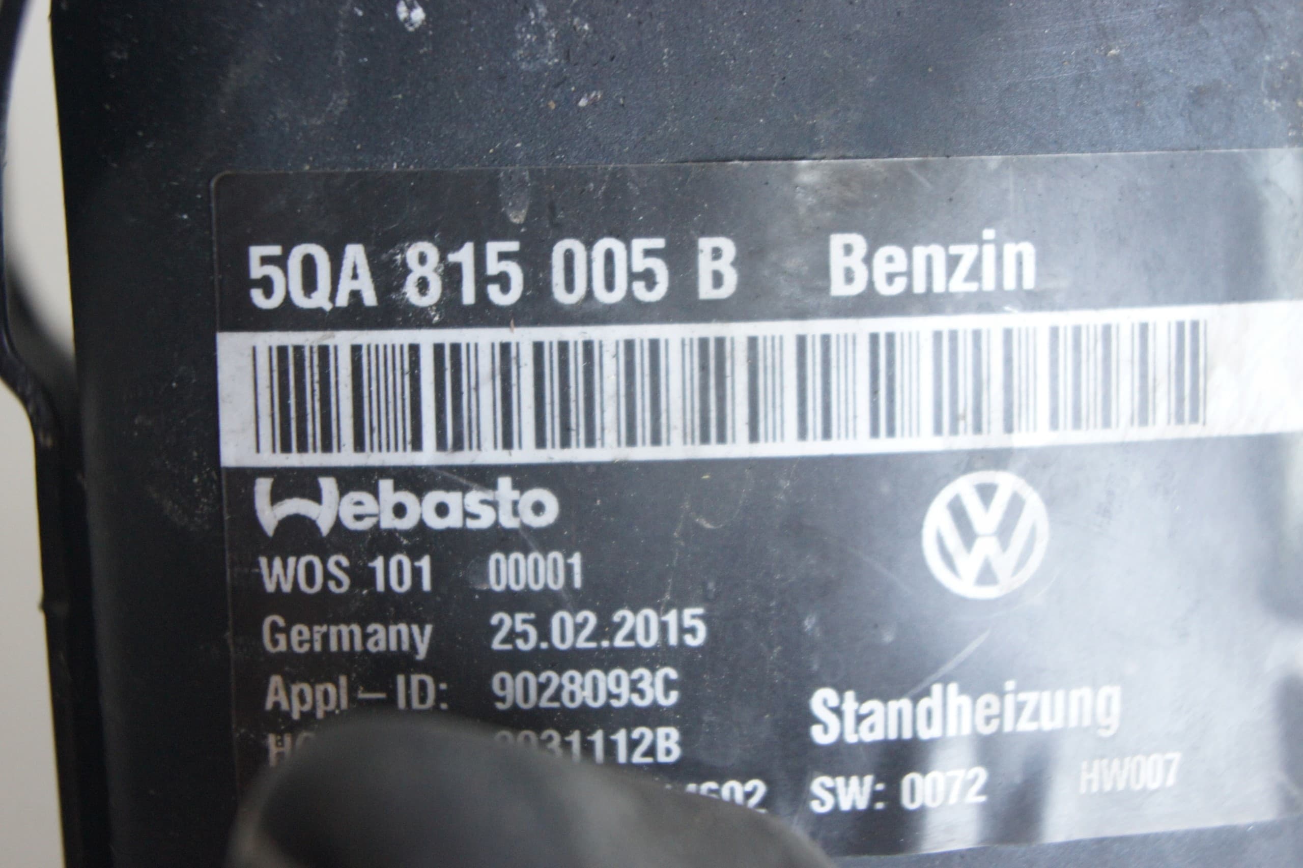 Webasto VW Touran Iii 5QA815005H usado 4