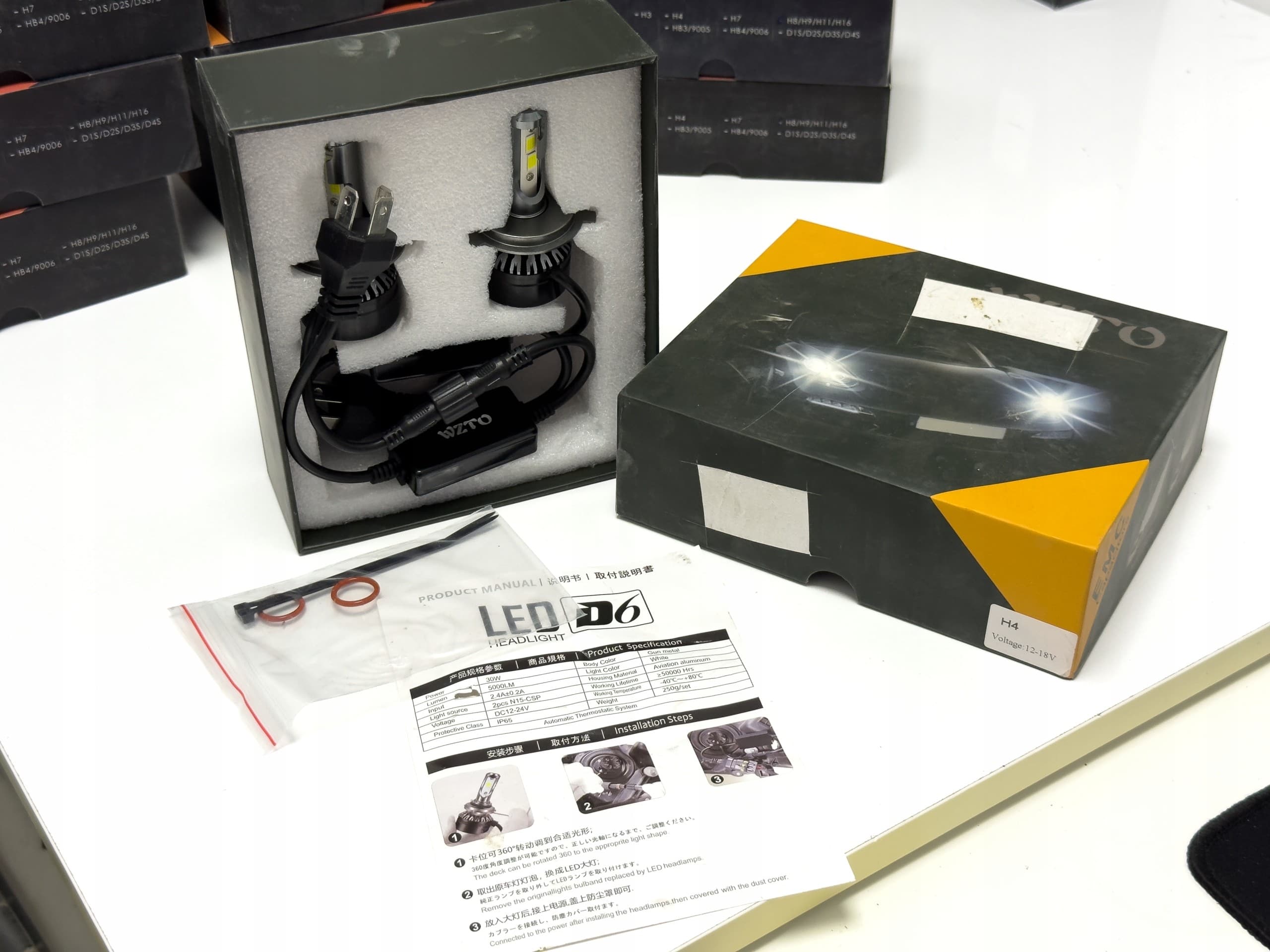 Kit de 77 Bombillas para Coche H1 H4 H8 H9 H11 H16 HB3 nuevo 4