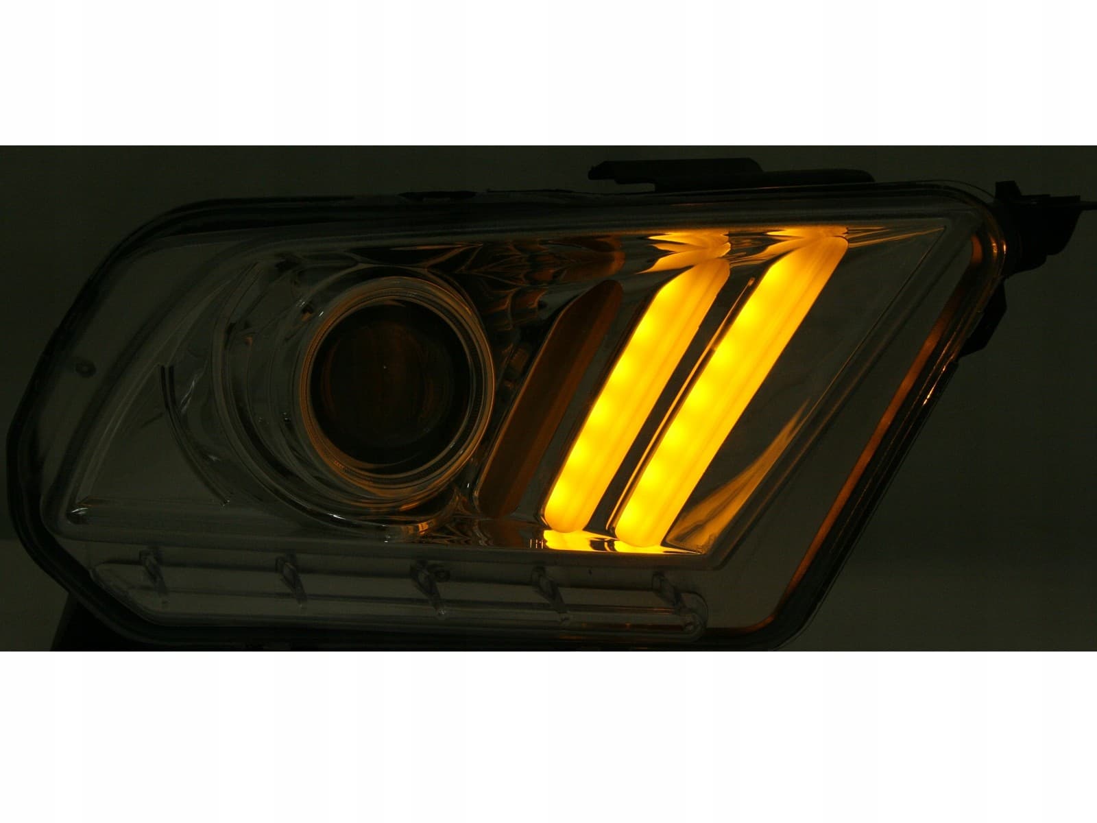 Faro delantero negro tuning Ford Mustang 2010-13 nuevo 4