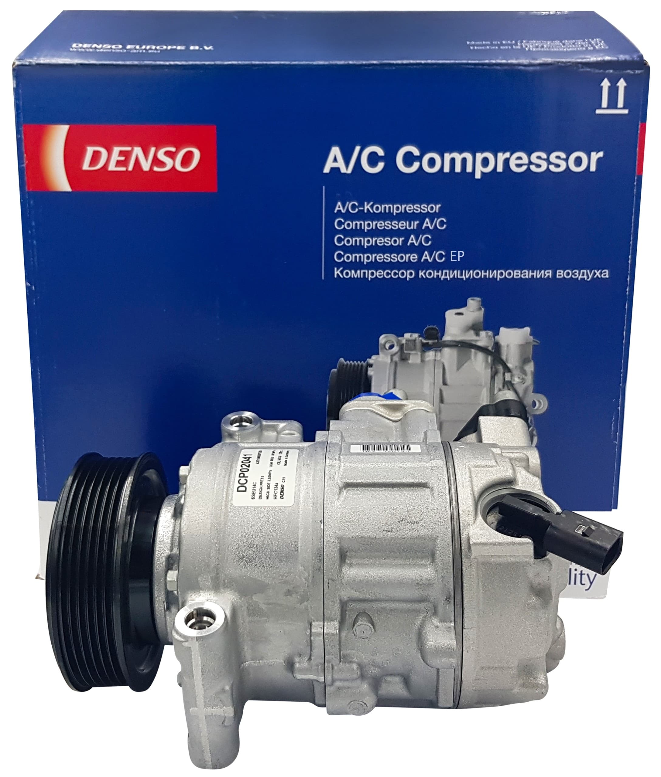 Compresor de aire acondicionado Denso DCP02041 nuevo 9