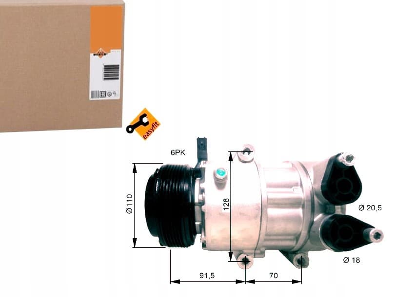Compresor de aire acondicionado Nrf 32812 nuevo 9