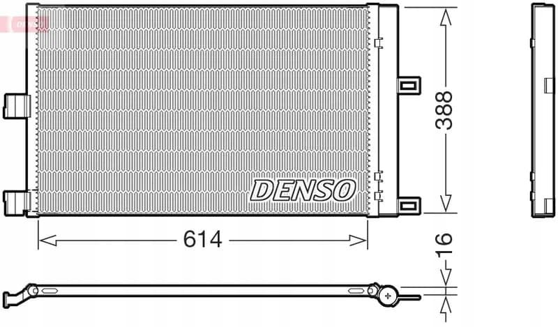 Condensador de aire acondicionado Denso DCN99080 nuevo 2