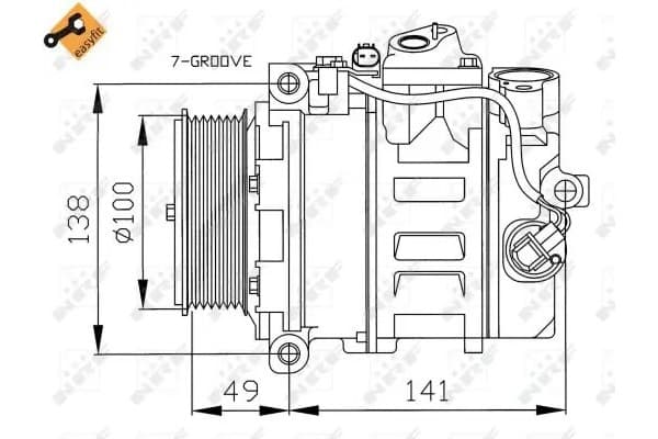Compresor de Aire Acondicionado Nrf 32216 nuevo 5