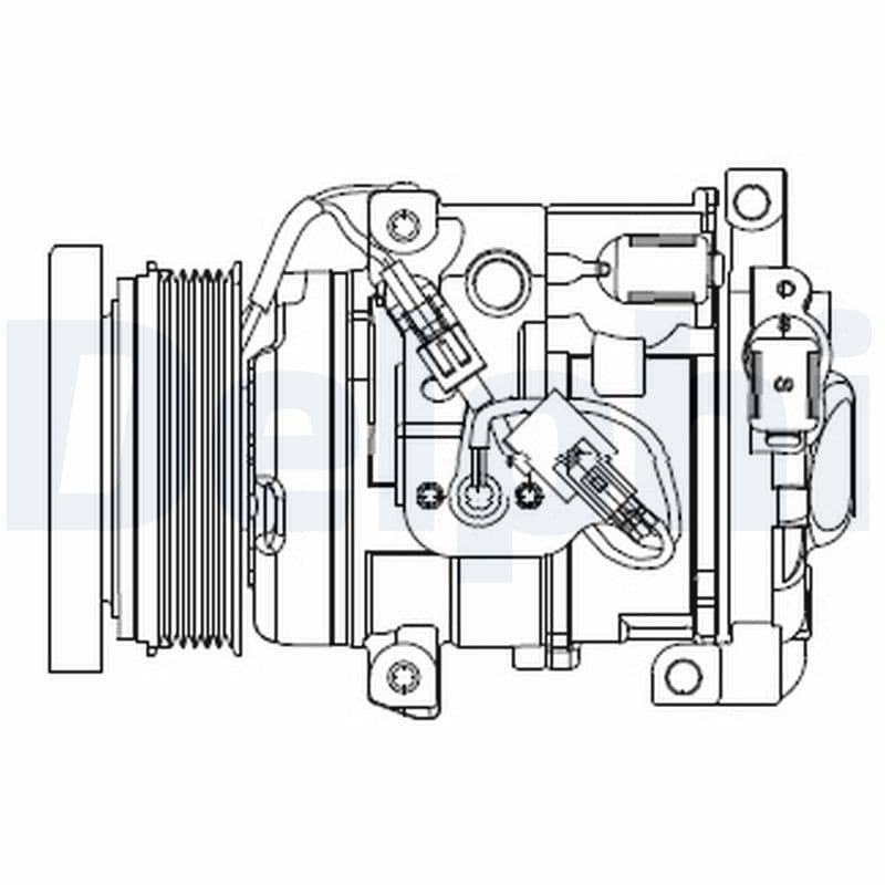 Compresor de aire acondicionado Delphi CS20508-15B1 nuevo
