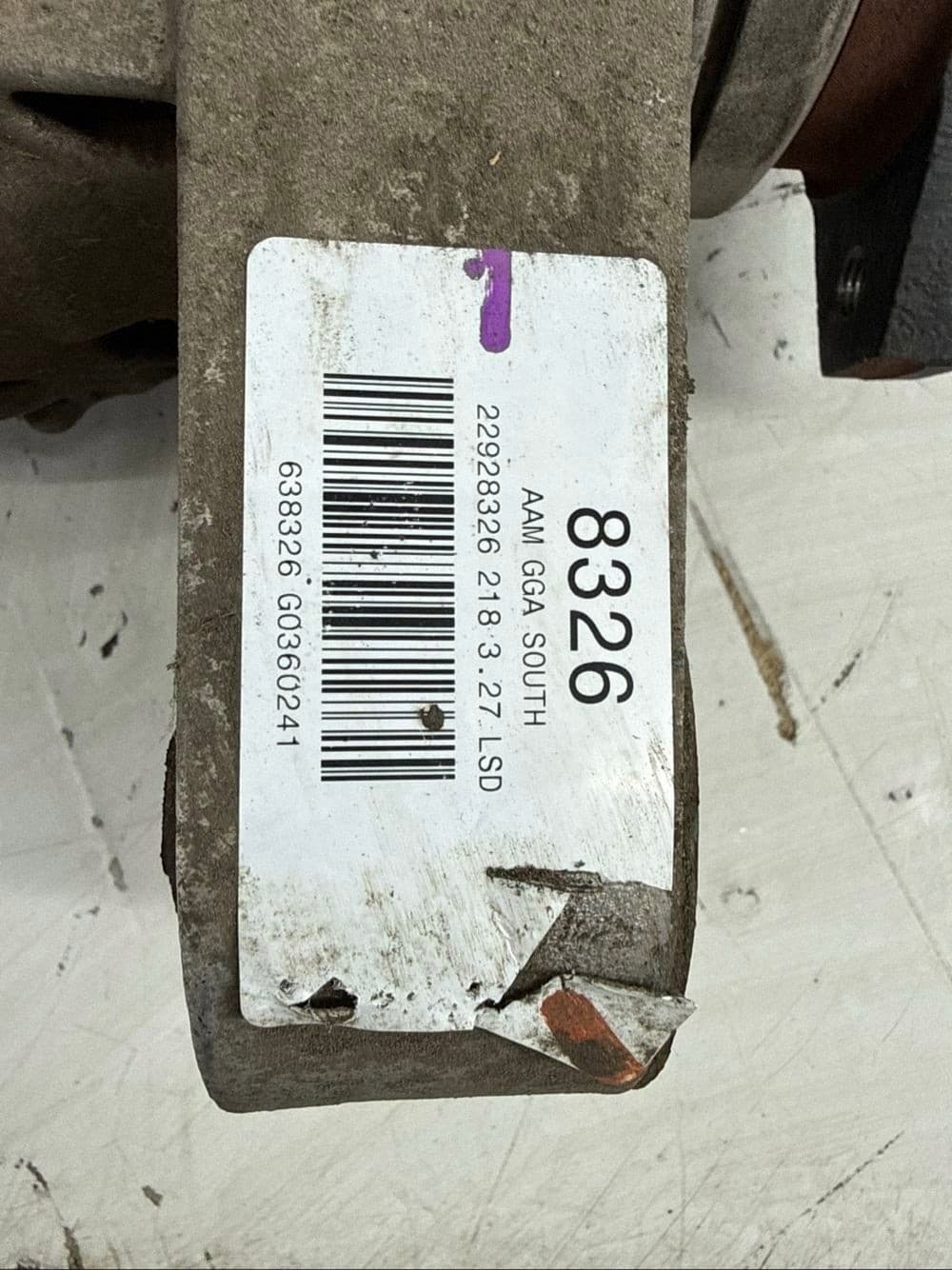 Diferencial trasero Chevrolet Camaro 2012 22928326 usado 9