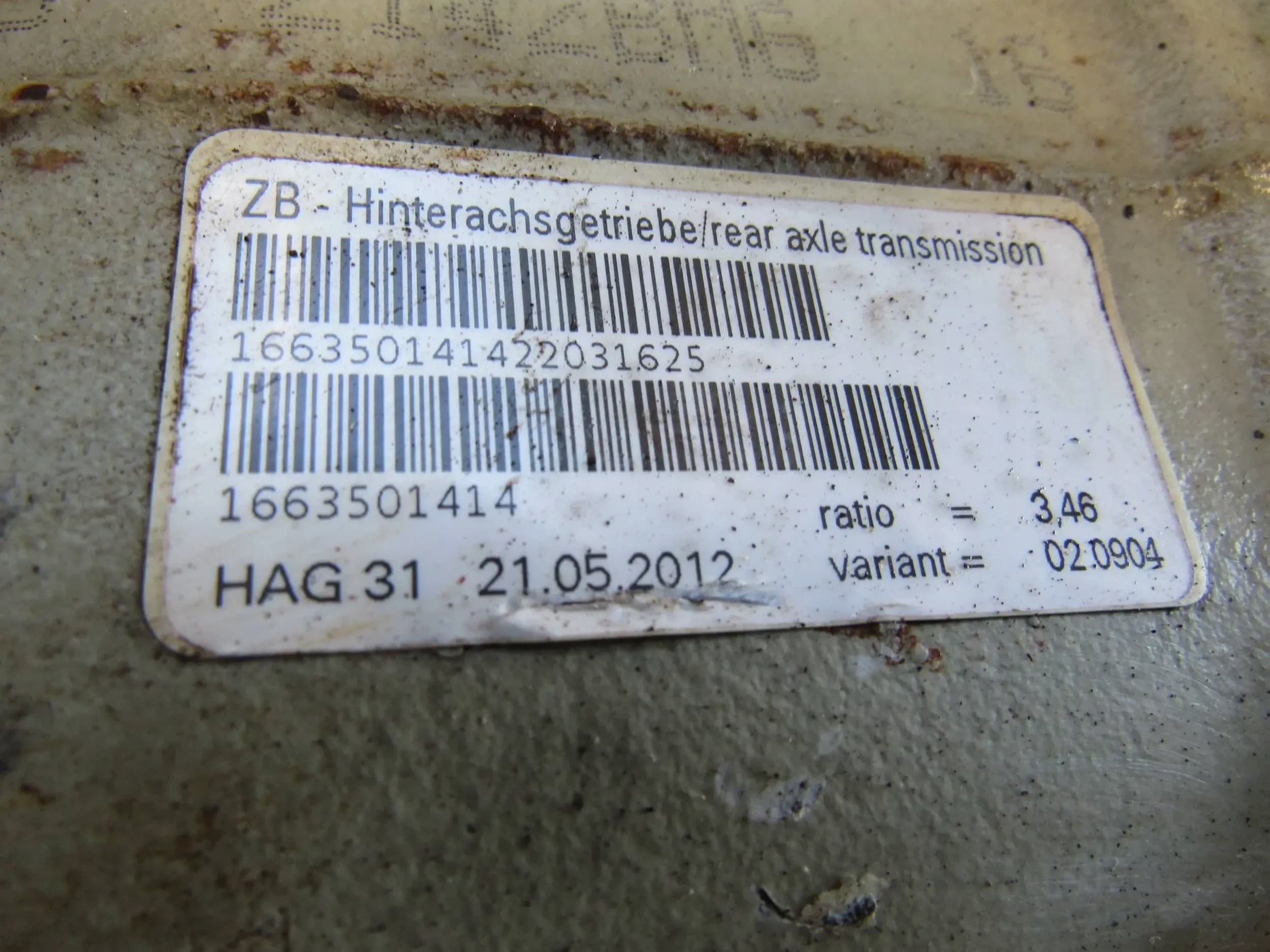 Puente Diferencial Trasero Mercedes-Benz ML W166 usado 4