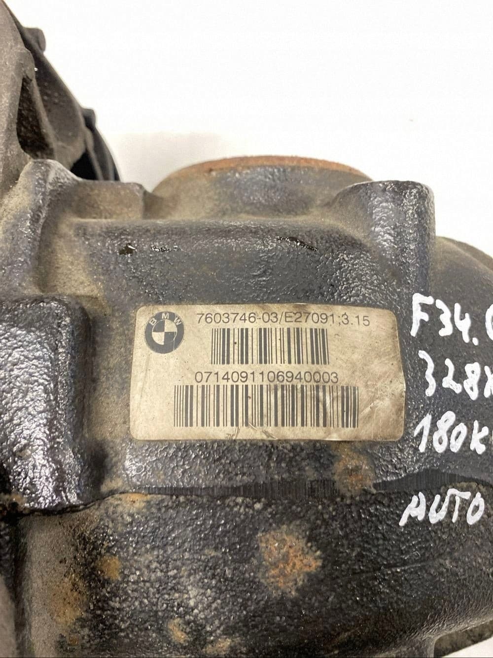 Diferencial Trasero Original BMW 3 GT F34 2014 7603746 usado 8
