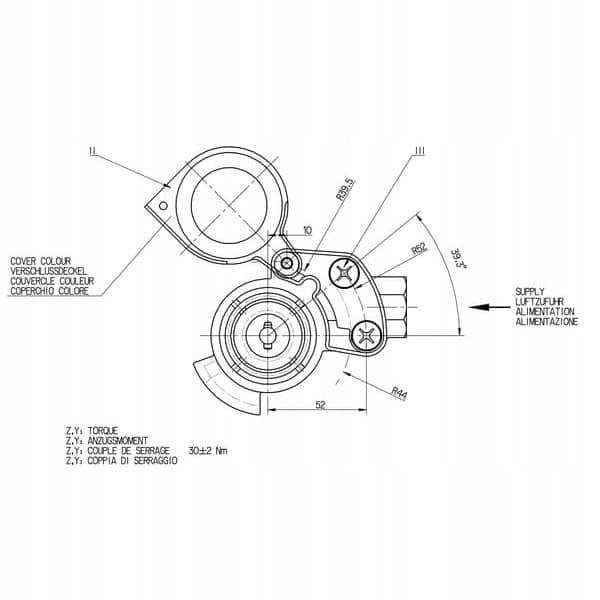 Wabco 4522030310 Conector de cables nuevo 3