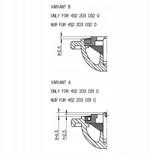 Wabco 4522030310 Conector de cables nuevo 4