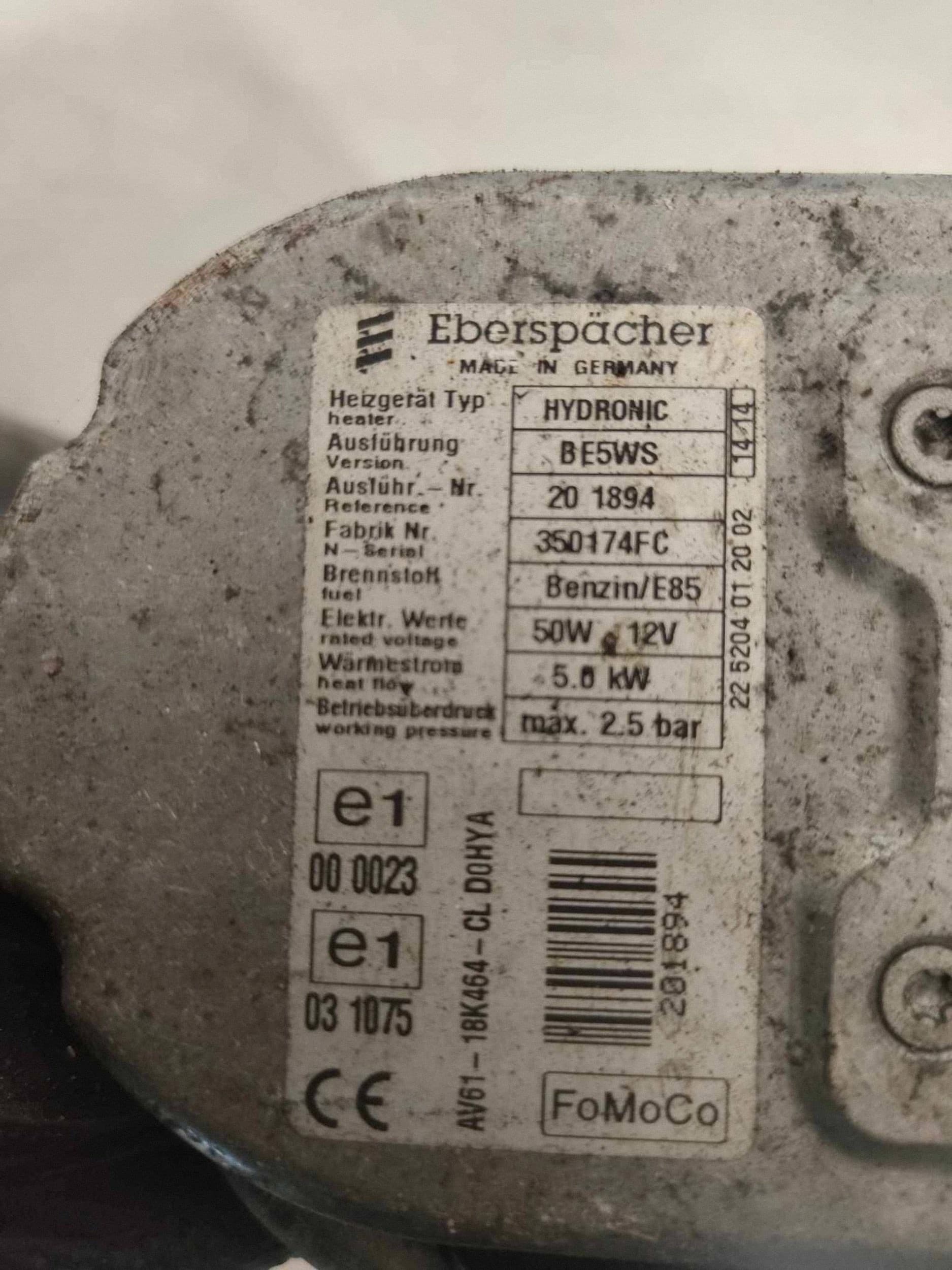 Calefactor estacionario (Webasto) Audi A6 S6 C6 4F E1000023 usado 2