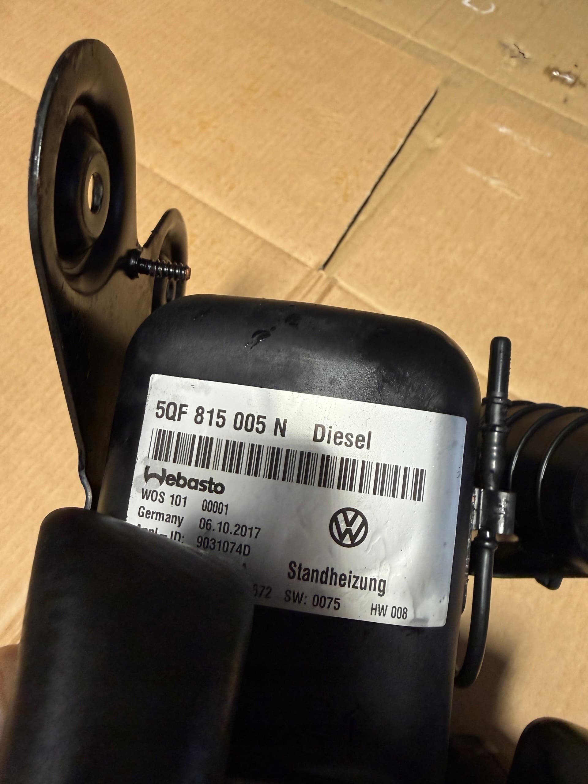 Webasto Thermo Top Evo VW Tiguan Skoda Kodiaq 5QF815005N usado 2