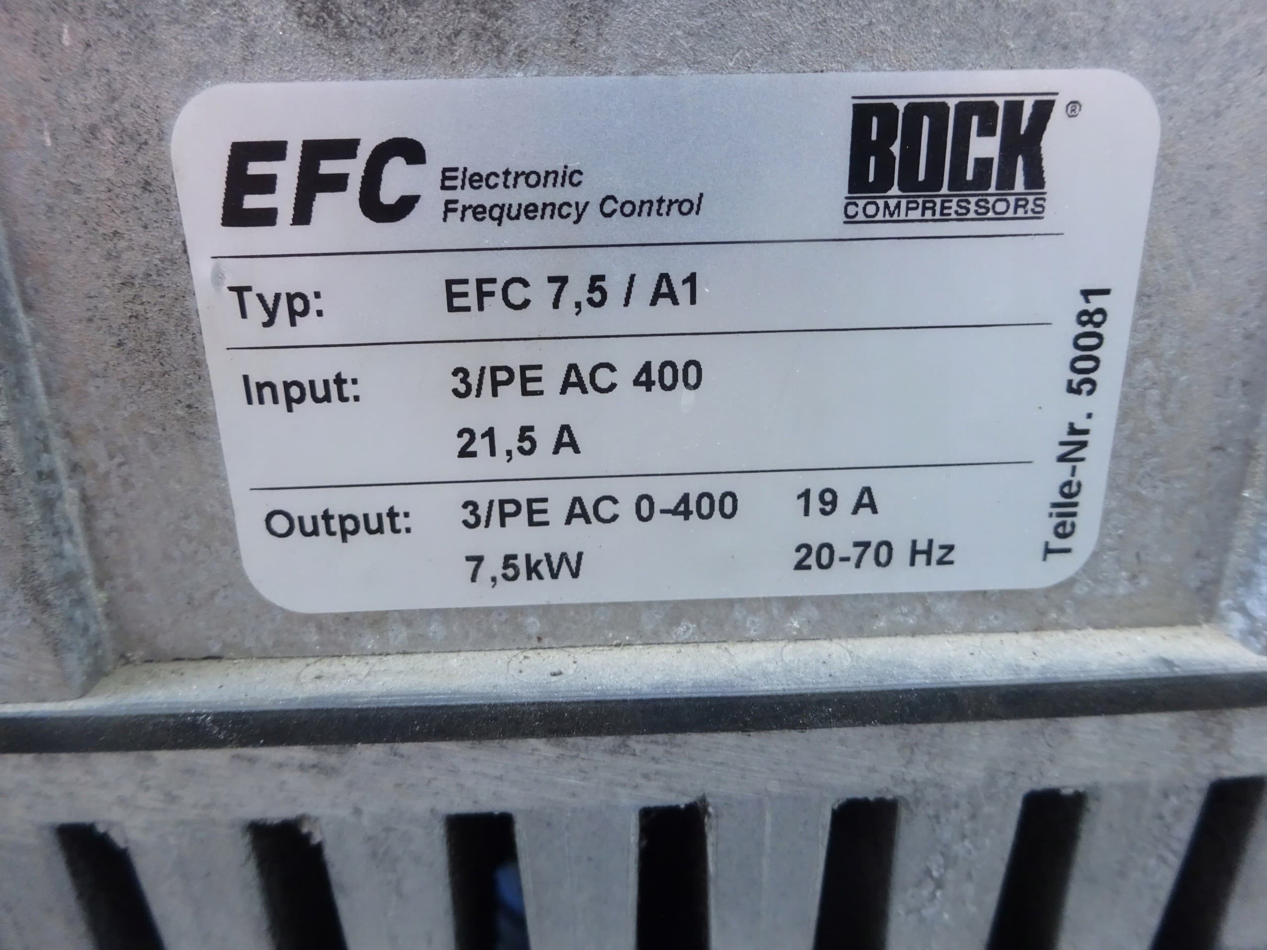 Compresor semihermético alternativo Bock HGX34P/315-4 usado 6