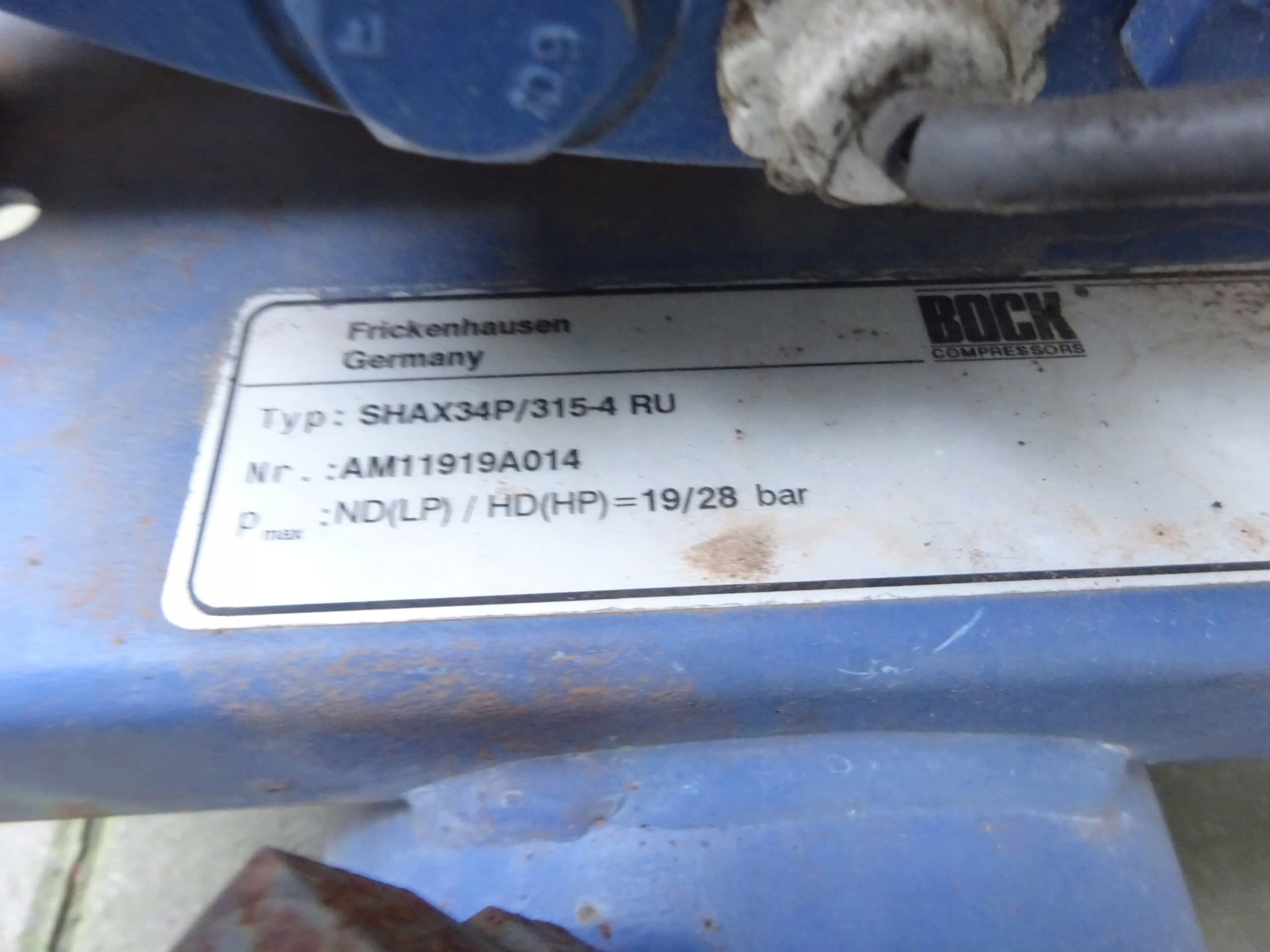 Compresor semihermético alternativo Bock HGX34P/315-4 usado 7