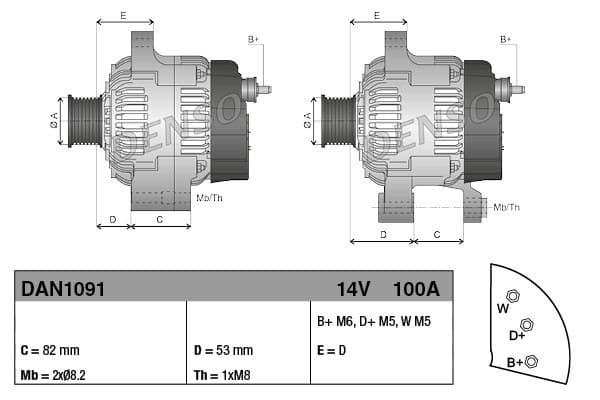 Alternador para Land Rover Range Rover I nuevo 6