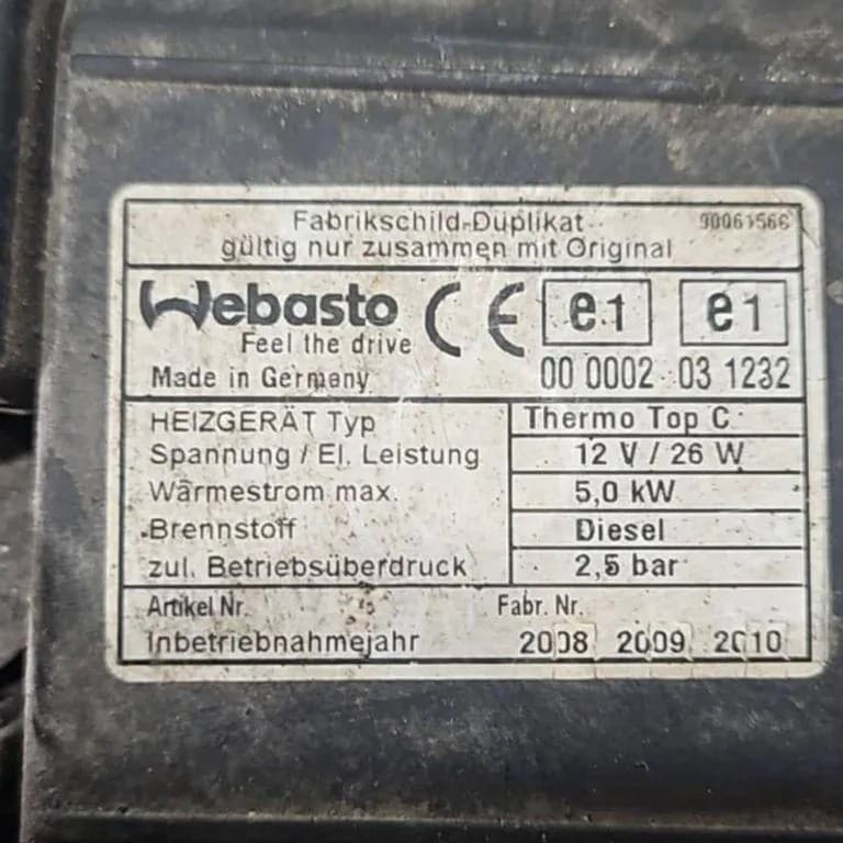 Webasto Mazda 6 Hatchback (GH) 9006156C 2.2L Diesel 132kW 2010 usado 5