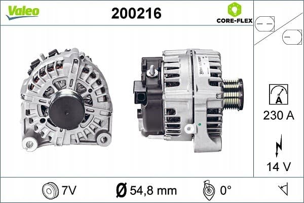 Alternador para BMW Serie 5 (F10, F11, F07) y Serie 7 (F01, F02) reacondicionado 3