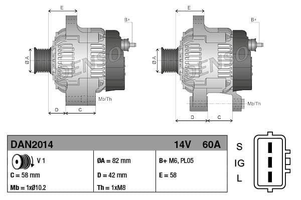 Alternador para Toyota nuevo 5