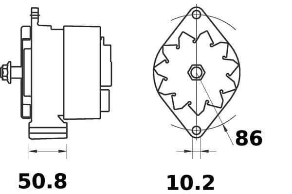 Alternador para MG 279 nuevo 4