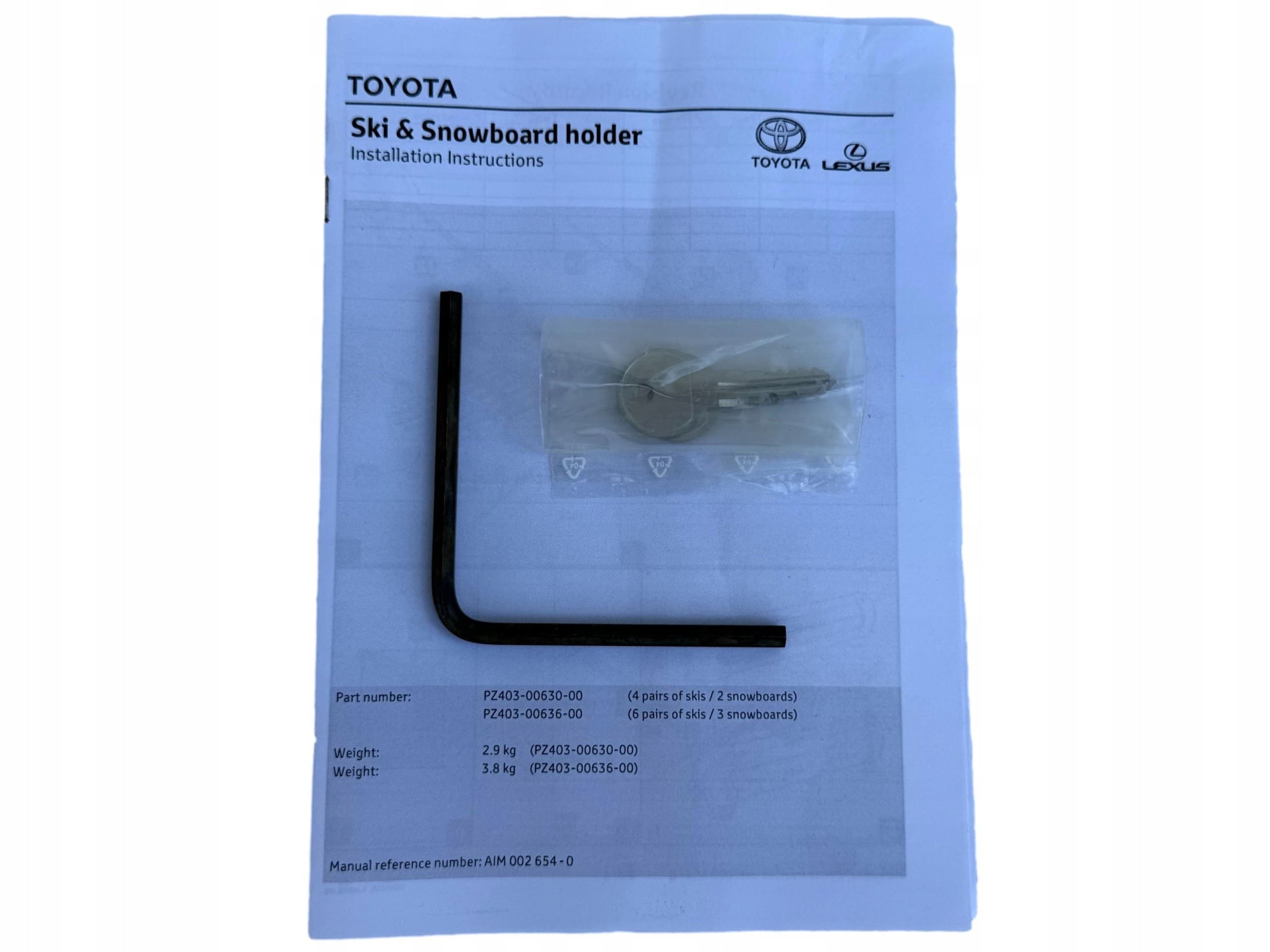 Soporte para Snowboard PZ403-00630-00 Toyota OE nuevo 9