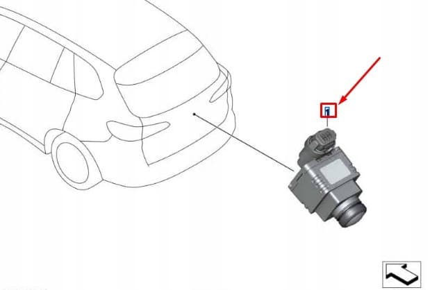 Cámara de marcha atrás BMW F40 66555A7F553 Original nuevo