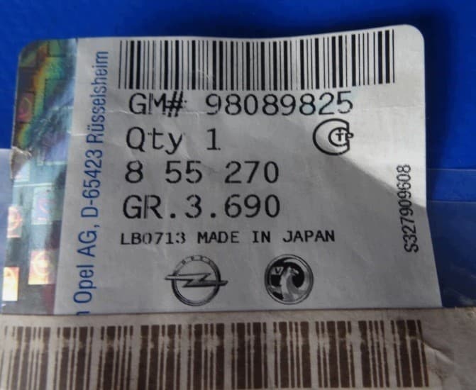 Sensor lambda original OE 98089825 nuevo 2
