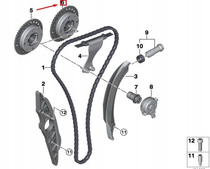 Unidad de Ajuste del Árbol de Levas BMW 3 G20 11368629907 nuevo 3
