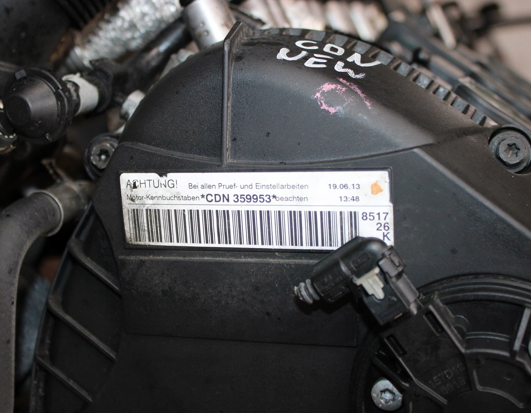Motor de gasolina Audi A4 B8 2.0 Tfsi Cdn completo usado 5