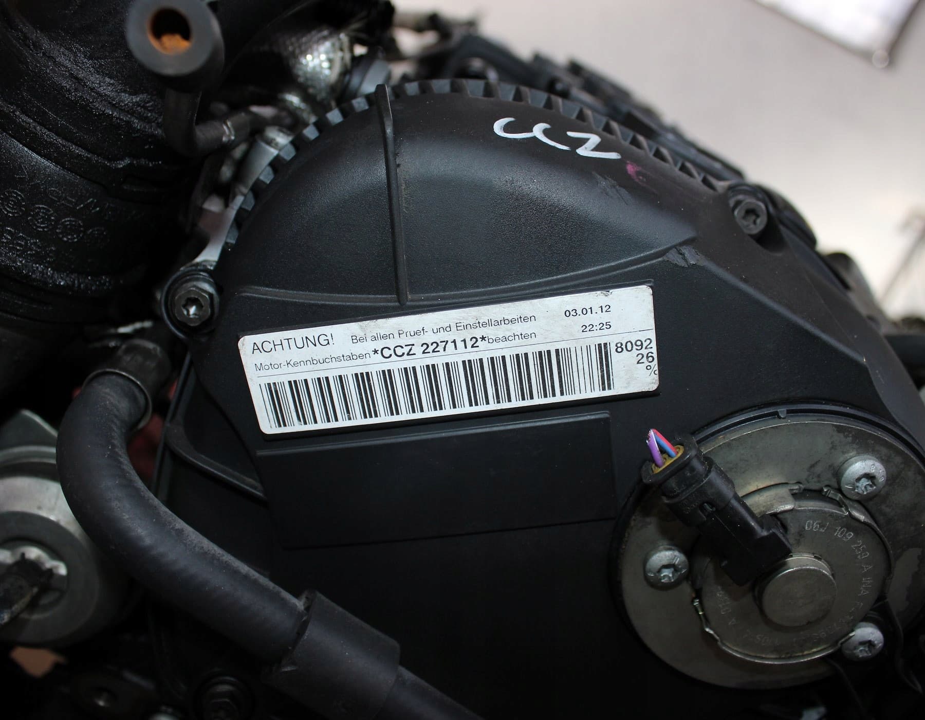 Motor de gasolina Audi A3 8P 2.0 Tfsi Ccz usado 6