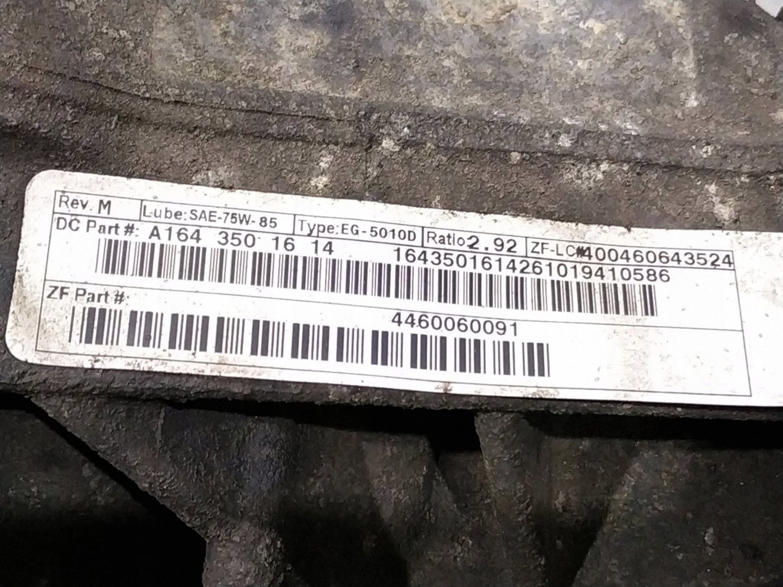 Diferencial Trasero Mercedes-Benz R W251 1643501614 usado 6