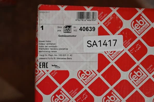 Febi Bilstein 40639 Ventilador interior usado 3