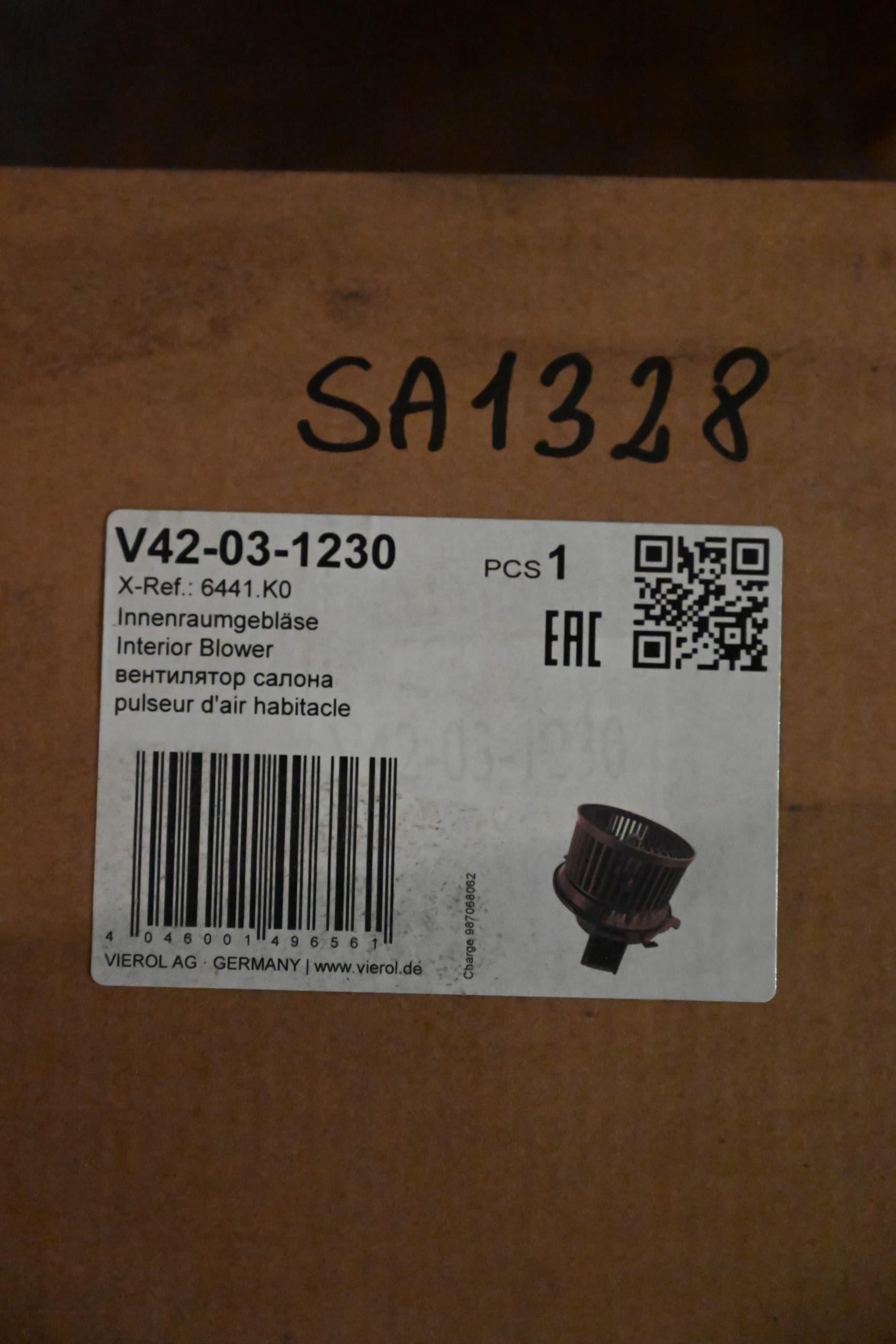 Vemo V42-03-1230 Ventilador Interior nuevo 11