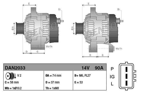 Alternador para Caterpillar 400 nuevo 3