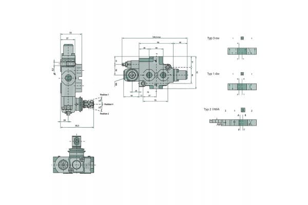 Válvula Monobloque Walvoil SD4-1 (KG3-120) - 38L nuevo 3