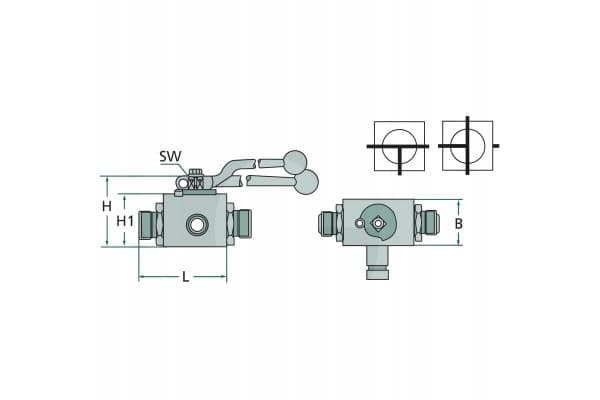 Válvula de Bola Pister Bkr-3L DN 25-1 Bsp usado 2
