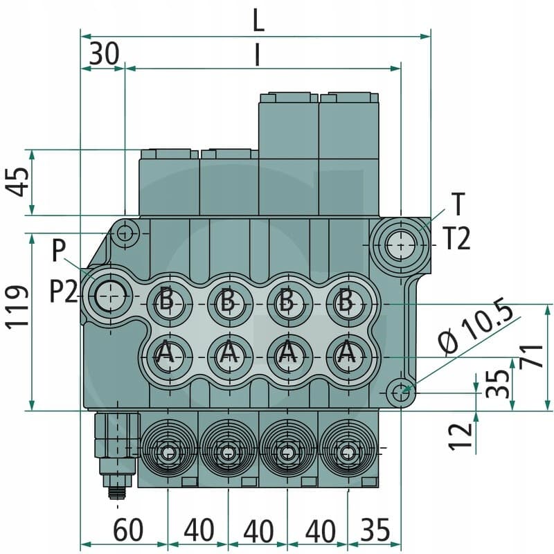 Válvulas monobloque Blb BM 70/3 GU-(3x) Mo-A1-T nuevo 8