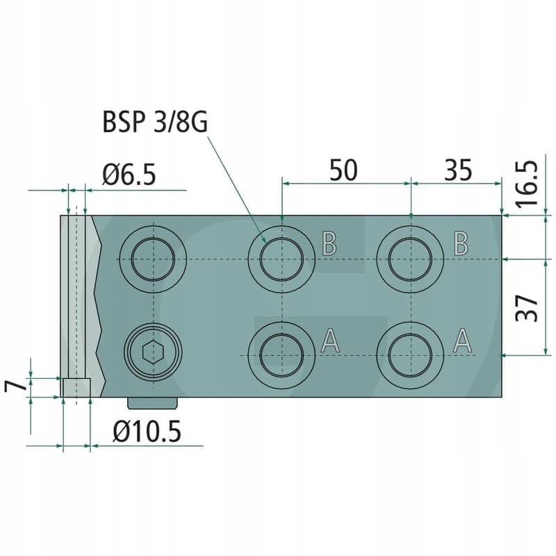 Placa base/patrón Granit 4 veces NG06 nuevo