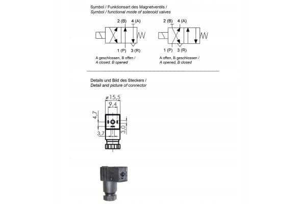 Válvula Solenoide Granit 4/2 Vías usado