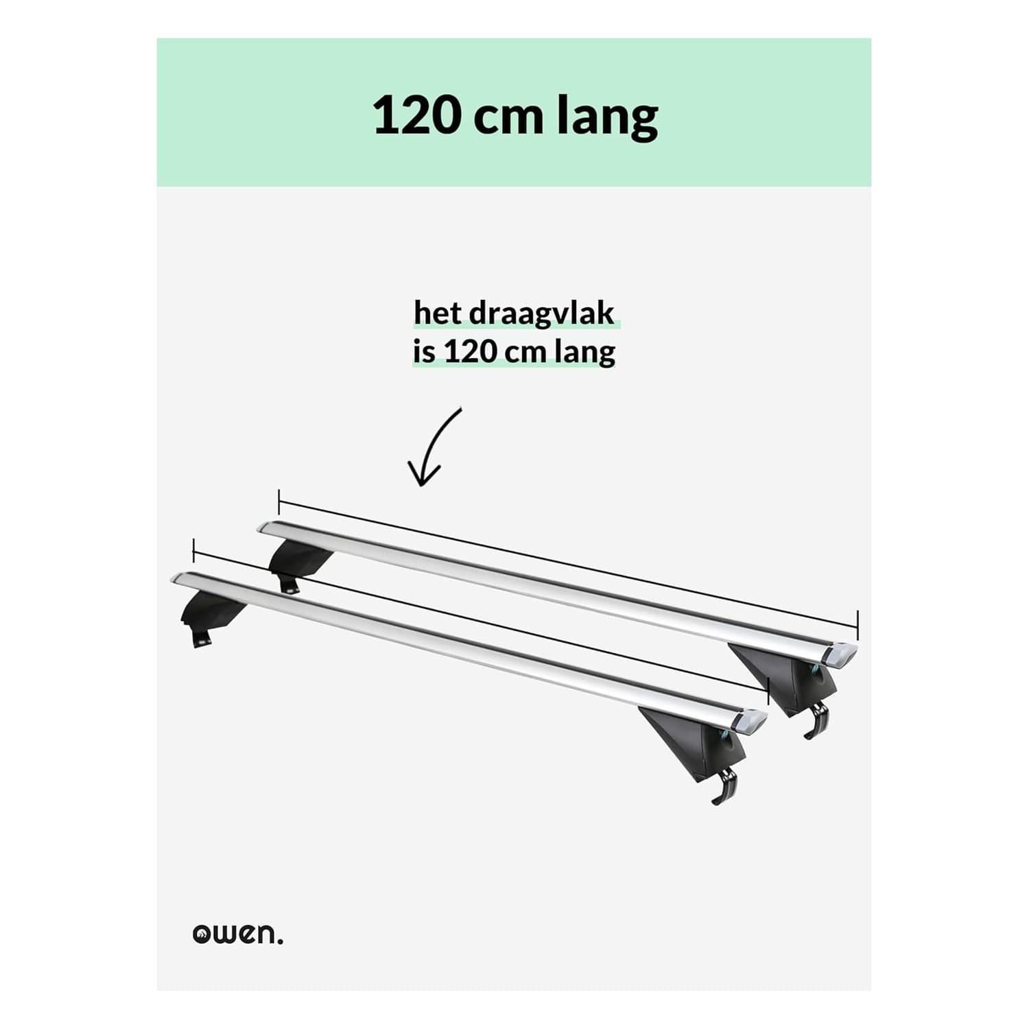 Baca Universal de 120 cm para Coches con Techo Cerrado nuevo 7