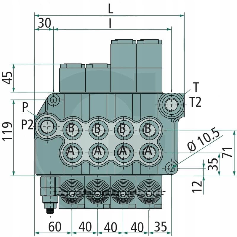 Válvulas monobloque Blb BM 70/3 GU-(3x) Mo-A1-T nuevo 4