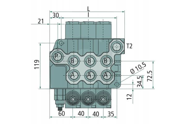 Válvula Monobloque Blb BM 100/1 Gu-Mo-A1-T usado 4