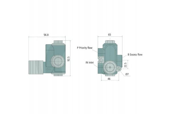 Válvula de Control de Flujo Blb RF40 de 3 Vías usado 2