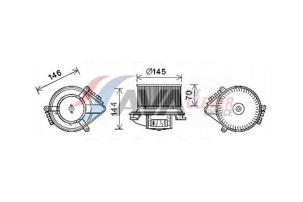 Motor Ventilador Calefactor RT8621 usado