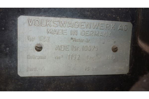 Motor VW 1200 para Beetle 1963 usado 7