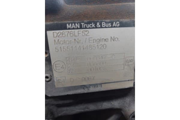 Bloque de Motor Man Tgx Tgs Tga D2676 LF52 E6 usado 8