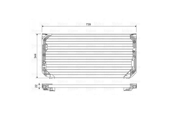 Valeo 814045 Condensador, aire acondicionado nuevo